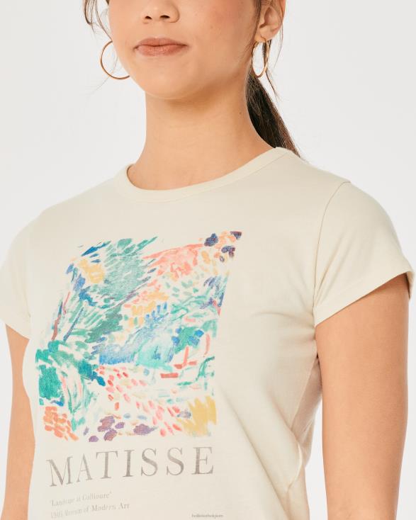 relaxed matisse art grafisch T-shirt room vrouwen Hollister toppen 06JX365