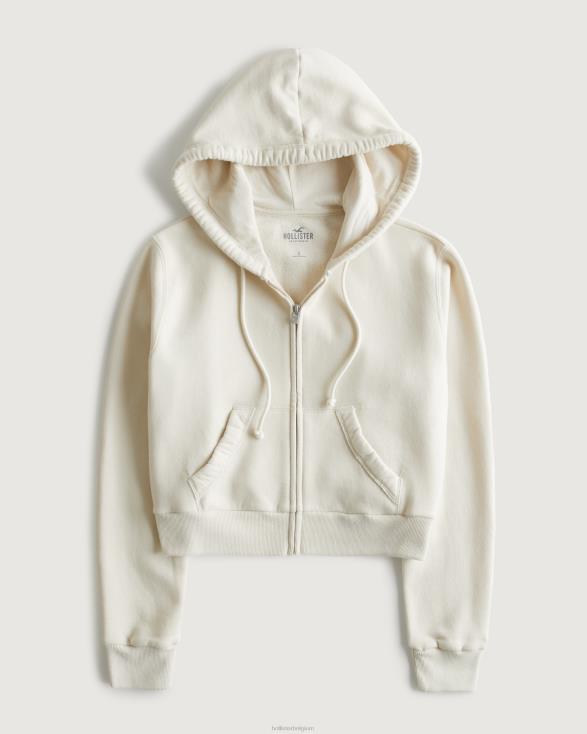 feel good mini-hoodie met volledige ritssluiting room vrouwen Hollister toppen 06JX168