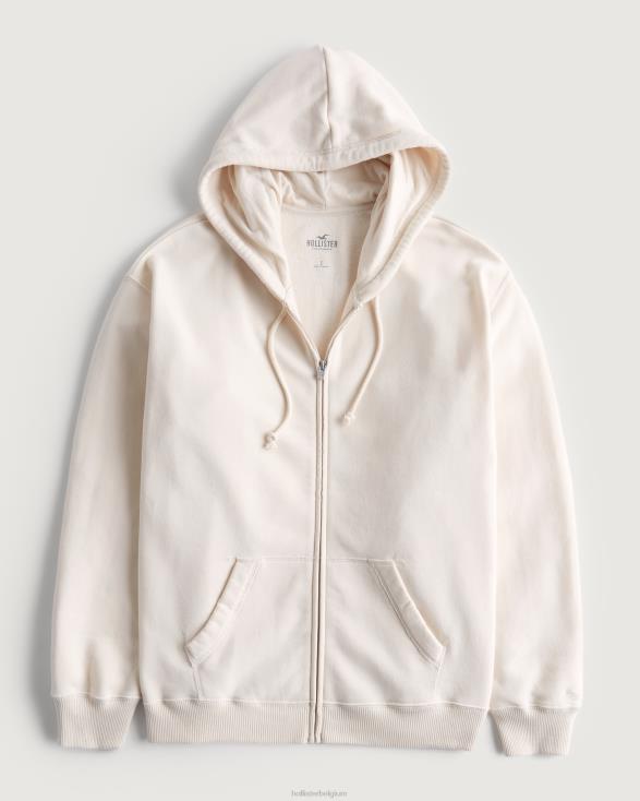 oversized hoodie met volledige rits room vrouwen Hollister toppen 06JX95