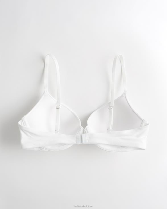 gilly hicks bare comfort push-up t-shirt bh wit vrouwen Hollister toppen 06JX68