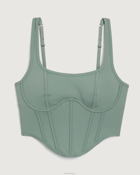 gilly hicks bustier licht groen vrouwen Hollister toppen 06JX433