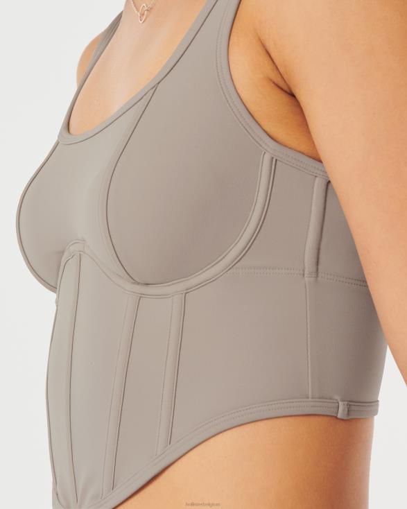 gilly hicks bustier taupe vrouwen Hollister toppen 06JX310