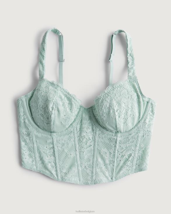 gilly hicks kanten bustier muntgroen vrouwen Hollister toppen 06JX437