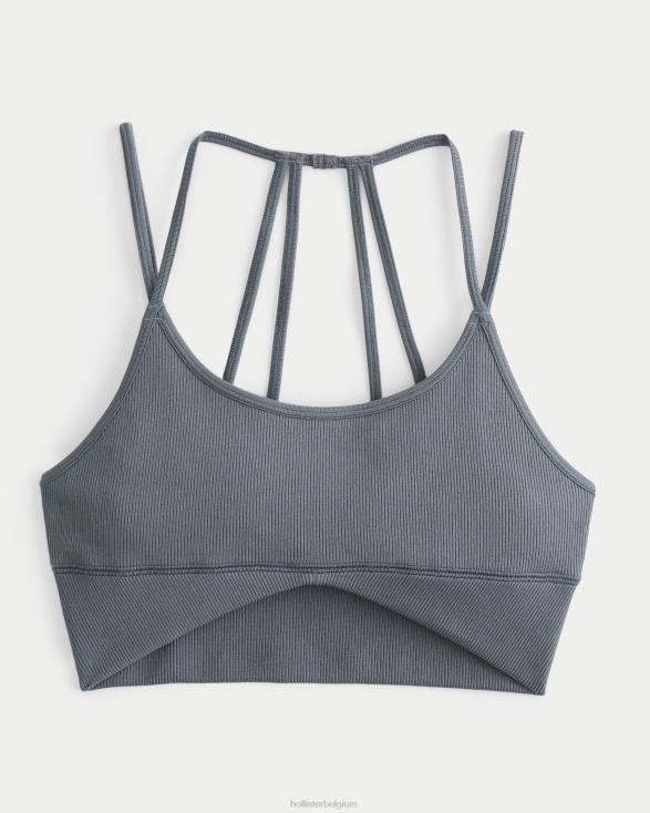 gilly hicks strappy scoop bralette donkerblauw vrouwen Hollister toppen 06JX435