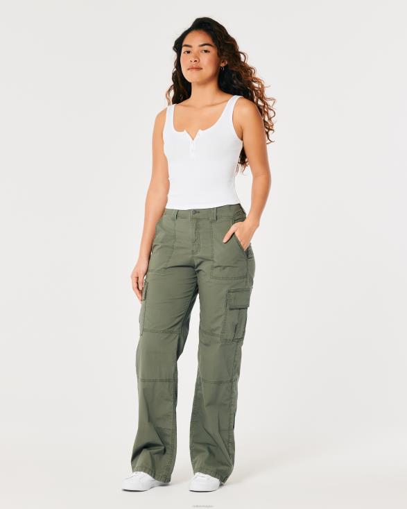 geribbelde scoop henley tank wit vrouwen Hollister toppen 06JX368