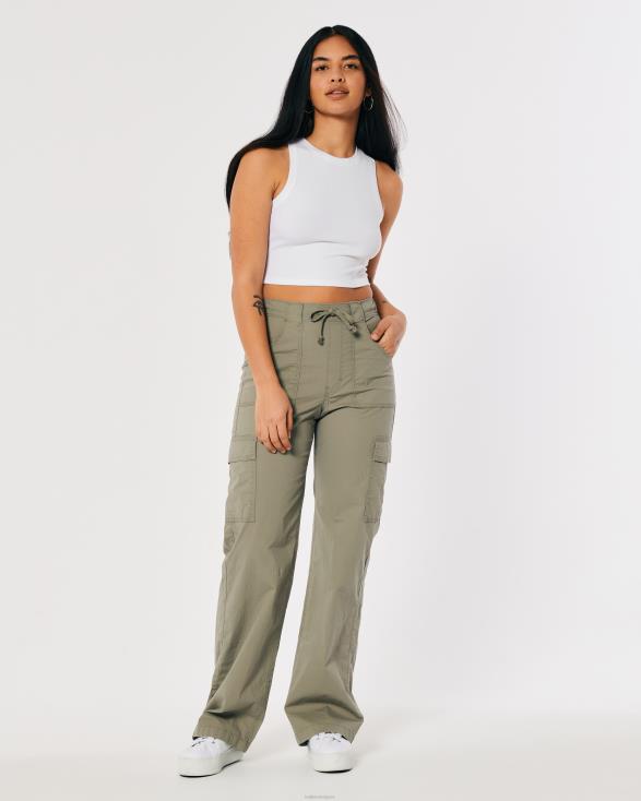 geribbelde tanktop met hoge hals wit vrouwen Hollister toppen 06JX17