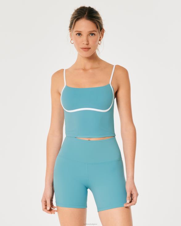 gilly hicks actieve energie getipte tank turkoois vrouwen Hollister toppen 06JX386