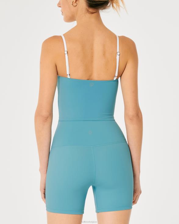 gilly hicks actieve energie getipte tank turkoois vrouwen Hollister toppen 06JX386