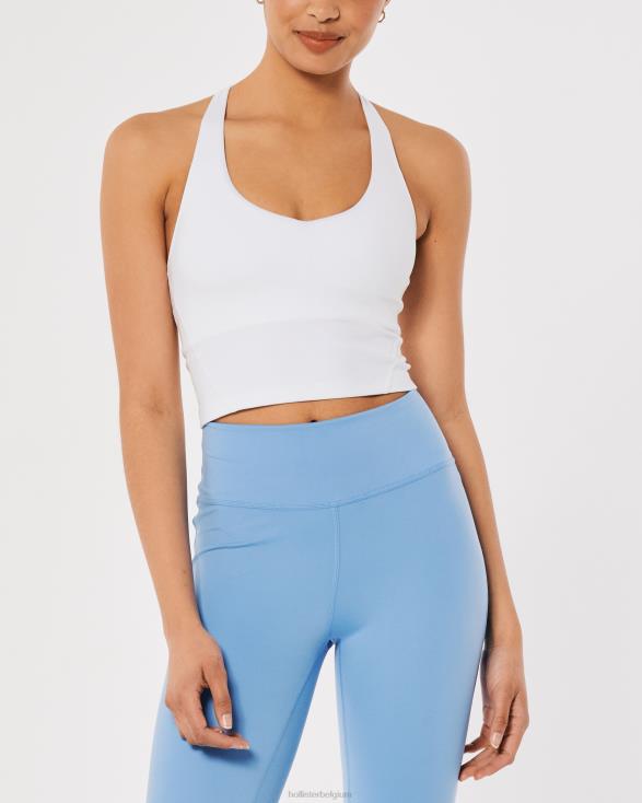 gilly hicks actieve oplaadbare duiktank met bandjes wit vrouwen Hollister toppen 06JX152