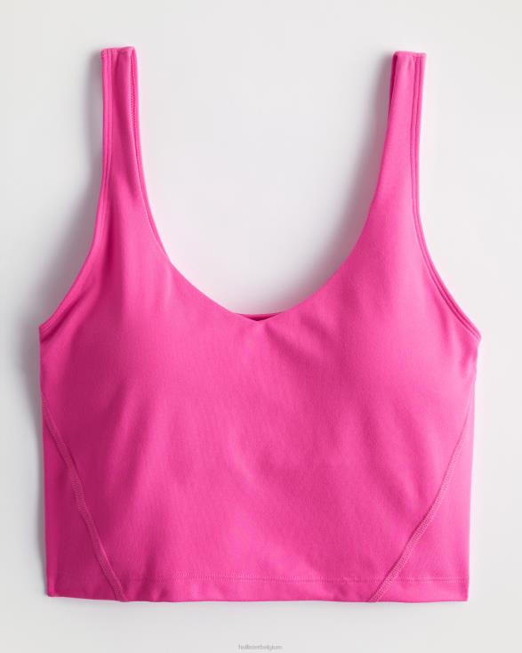 gilly hicks actieve oplaadtank donker roze vrouwen Hollister toppen 06JX86