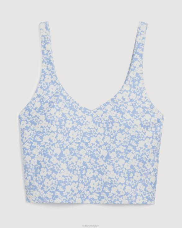 gilly hicks actieve oplaadtank lichtblauwe bloemen vrouwen Hollister toppen 06JX300