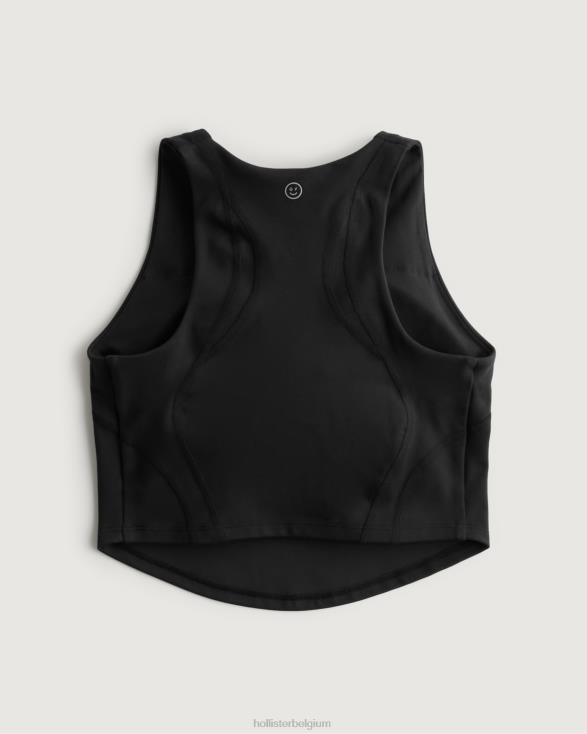 gilly hicks actieve oplaadtank met hoge hals zwart vrouwen Hollister toppen 06JX410