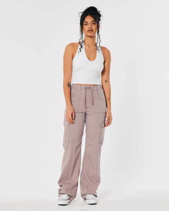 haltertop met v-hals wit vrouwen Hollister toppen 06JX157