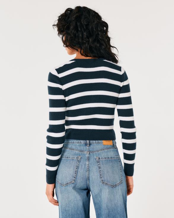 gestreept iconisch vest marineblauwe streep vrouwen Hollister toppen 06JX377